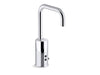 KOHLER K-13472-SATA Gooseneck Touchless single-hole lavatory faucet with Insight sensor technology and temperature mixer,...