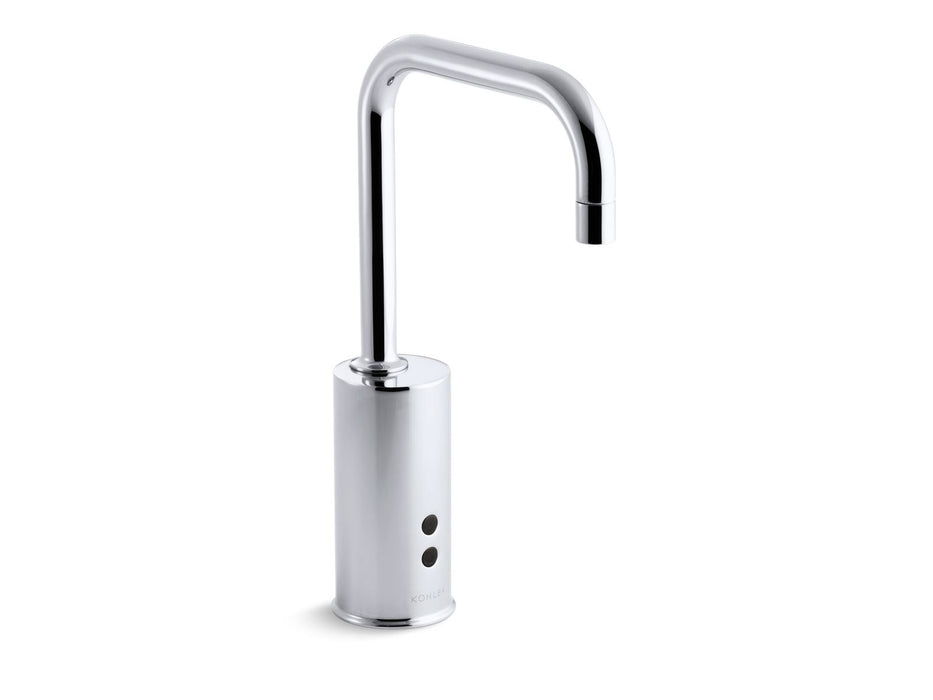 KOHLER K-13475 Gooseneck Centerset Commercial Lavatory Faucet with 1.5 GPM Spray, Flexible Connections and 5" Lever...