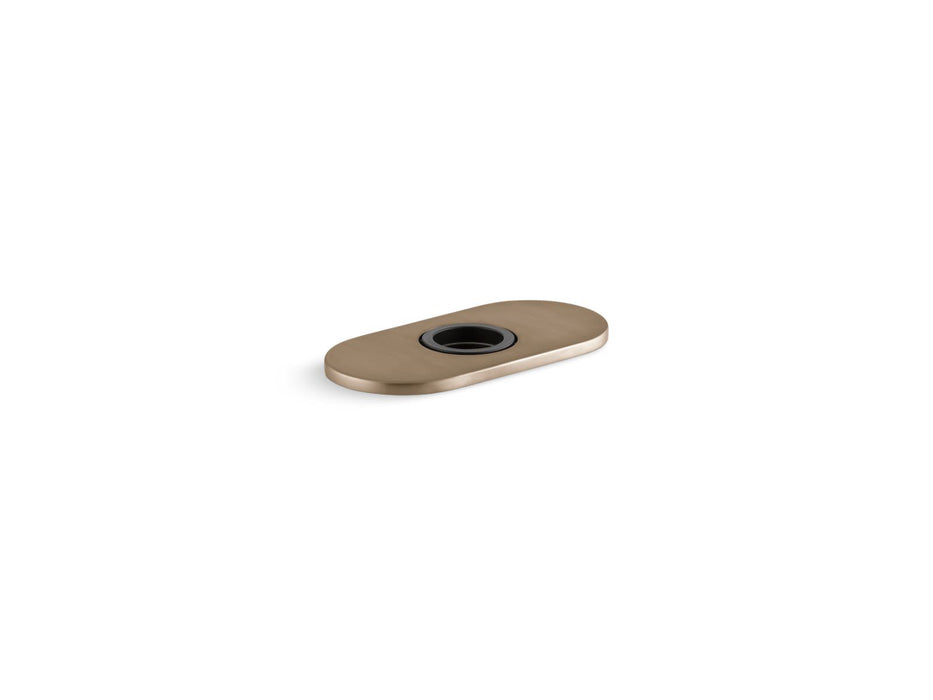 KOHLER K-13478-A 4" escutcheon plate for Insight and Kinesis faucet, vibrant brushed bronze