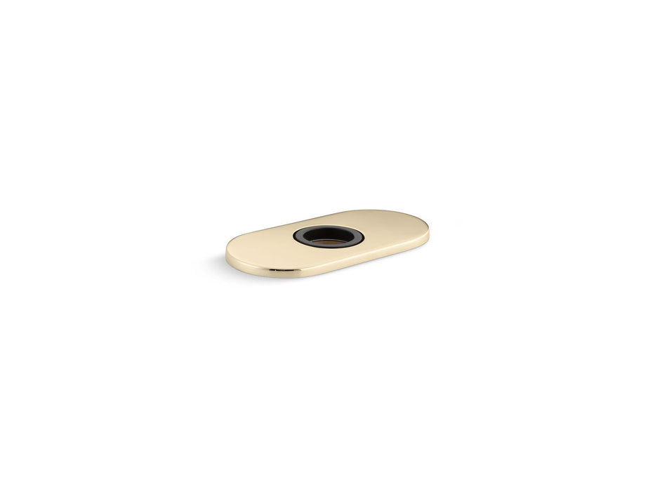 KOHLER K-13478-A 4" escutcheon plate for Insight and Kinesis faucet, vibrant french gold