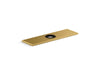 KOHLER K-13479-B 8" escutcheon plate for Insight and Kinesis faucet, vibrant brushed moderne brass