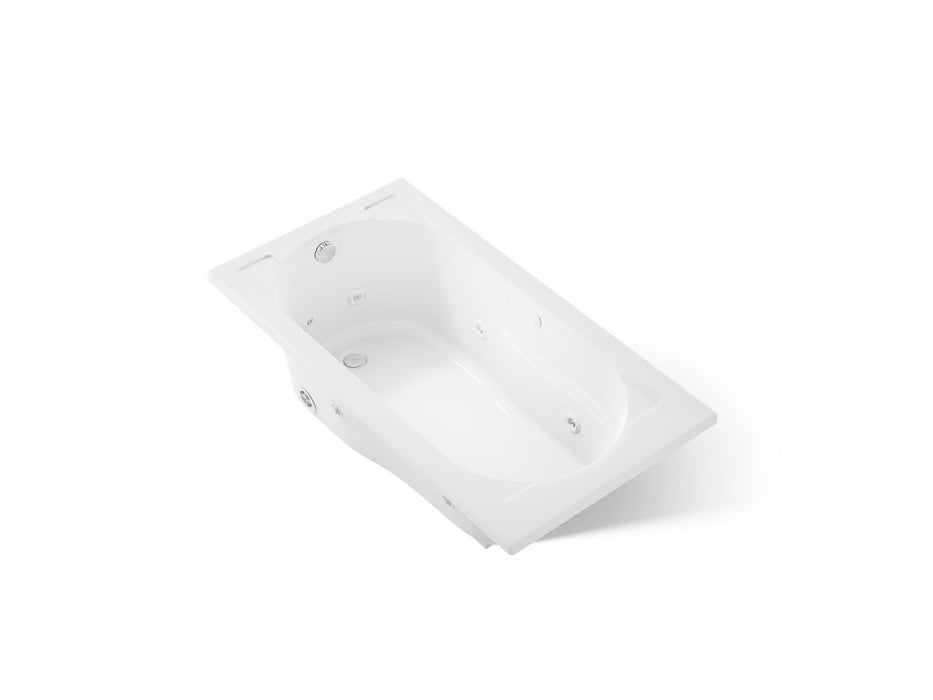 KOHLER K-1357-H Devonshire 60" x 32" drop-in whirlpool bath with and heater, white