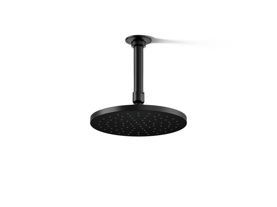 KOHLER K-13688 Contemporary Round 8" Single-function Rainhead, 2.5 GPM, matte black