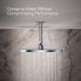 KOHLER K-13690 Contemporary Round 12" Single-function Rainhead, 2.5 GPM, polished chrome - view 4