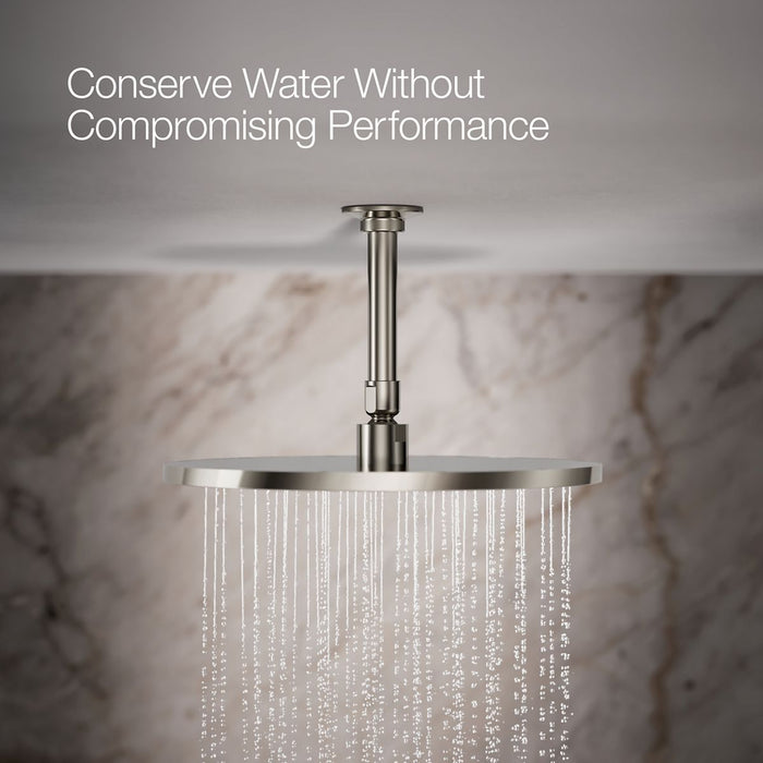 KOHLER K-13690 Contemporary Round 12" Single-function Rainhead, 2.5 GPM