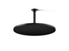 KOHLER K-13691 Contemporary Round 14” Single-function Rainhead, 2.5 GPM, Matte Black - 3/4 view of product