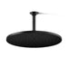 KOHLER K-13691 Contemporary Round 14” Single-function Rainhead, 2.5 GPM, Matte Black - 3/4 view of product