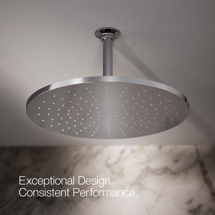 KOHLER K-13691 Contemporary Round 14” Single-function Rainhead, 2.5 GPM, Polished Chrome - image focused on single product st