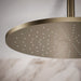 KOHLER K-13691 Contemporary Round 14” Single-function Rainhead, 2.5 GPM, Vibrant Brushed Bronze - close-up view of product de