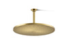 KOHLER K-13691 Contemporary Round 14” Single-function Rainhead, 2.5 GPM, Vibrant Brushed Moderne Brass - 3/4 view of product