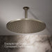 KOHLER K-13691 Contemporary Round 14” Single-function Rainhead, 2.5 GPM, Vibrant Brushed Nickel - image focused on single pro