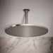 KOHLER K-13691 Contemporary Round 14” Single-function Rainhead, 2.5 GPM, Vibrant Polished Nickel - Shows close up detail of p