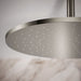 KOHLER K-13691 Contemporary Round 14” Single-function Rainhead, 2.5 GPM, Vibrant Polished Nickel - close-up view of product d