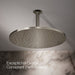 KOHLER K-13691 Contemporary Round 14” Single-function Rainhead, 2.5 GPM, Vibrant Polished Nickel - image focused on single pr