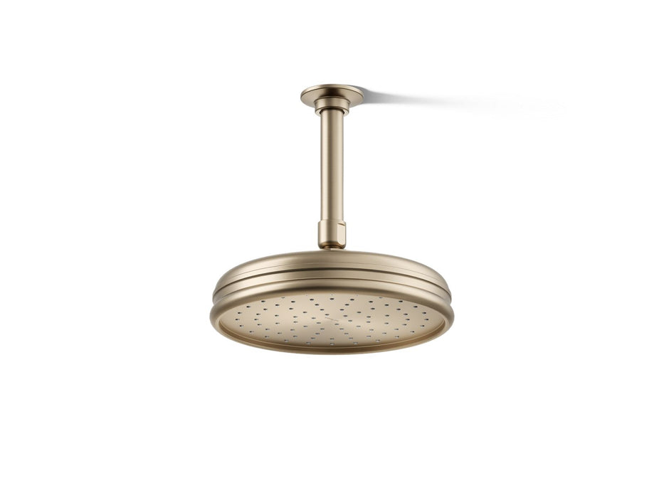 KOHLER K-13692 8" Single-function Rainhead, 2.5 GPM, vibrant brushed bronze