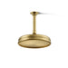 KOHLER K-13692 8" Single-function Rainhead, 2.5 GPM, vibrant brushed moderne brass