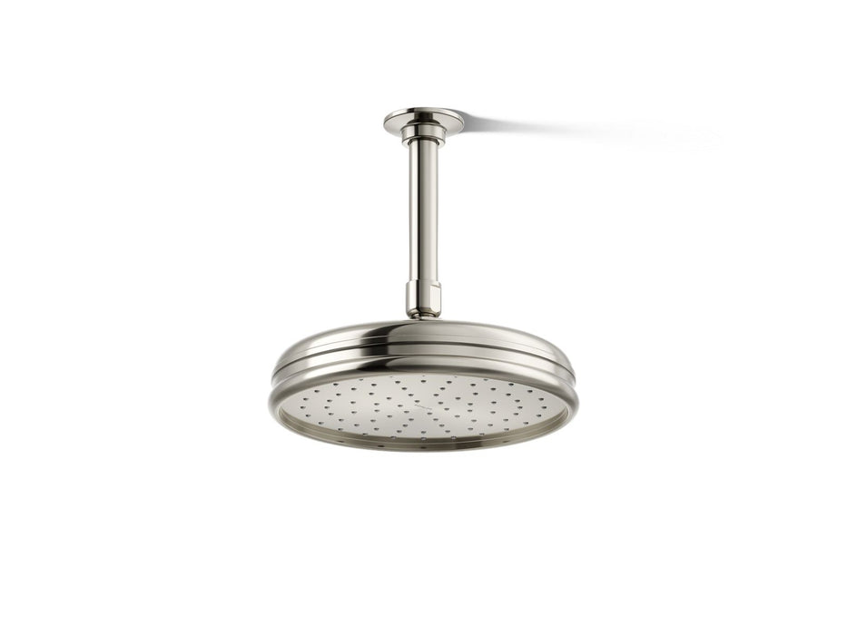 KOHLER K-13692 8" Single-function Rainhead, 2.5 GPM, vibrant polished nickel