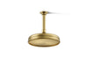 KOHLER K-13692-G 8" 1.75 gpm rainhead with Katalyst air-induction technology, vibrant brushed moderne brass
