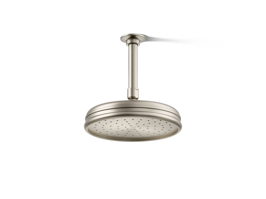 KOHLER K-13692-G 8" 1.75 gpm rainhead with Katalyst air-induction technology, vibrant brushed nickel
