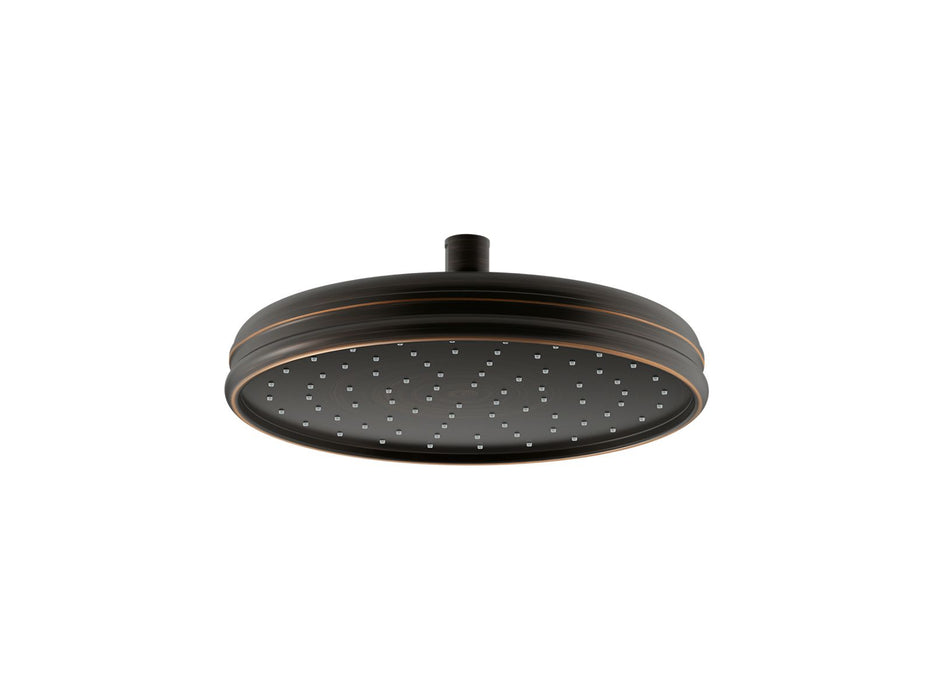 KOHLER K-13693 Traditional 10" Single-function Rainhead, 2.5 GPM, oil rubbed bronze