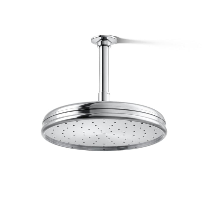 KOHLER K-13693 Traditional 10" Single-function Rainhead, 2.5 GPM, polished chrome - view 3
