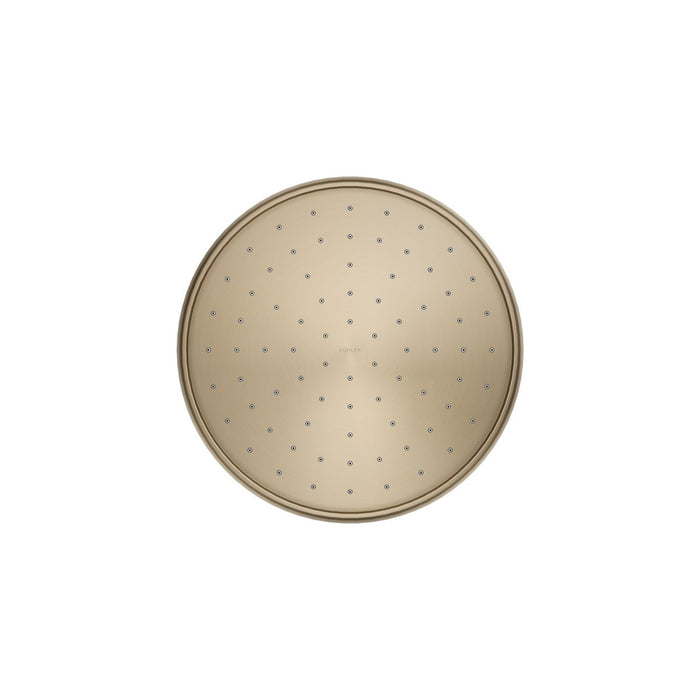 KOHLER K-13693 Traditional 10" Single-function Rainhead, 2.5 GPM, vibrant brushed bronze - view 4