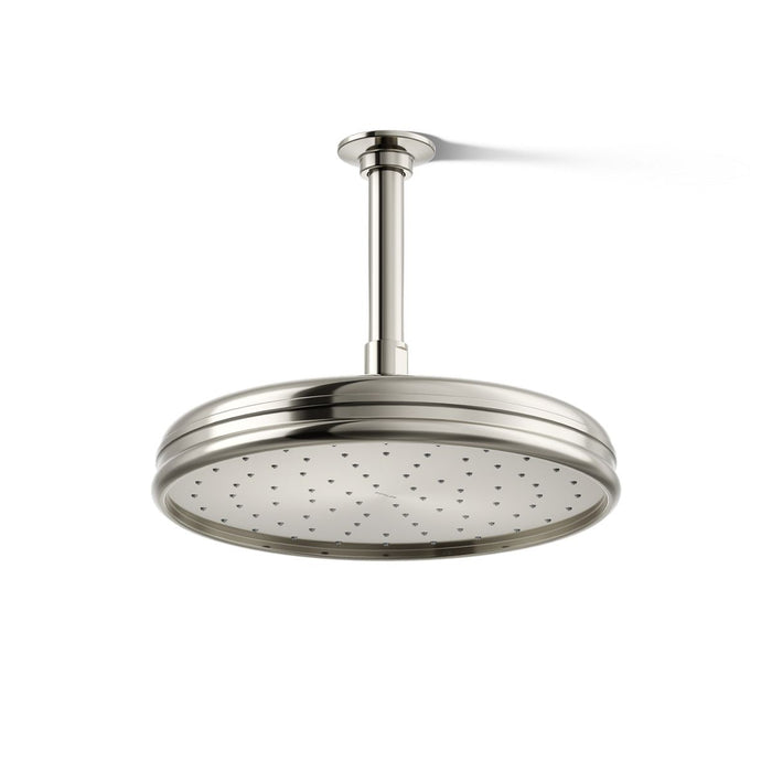 KOHLER K-13693 Traditional 10" Single-function Rainhead, 2.5 GPM, vibrant polished nickel - view 2