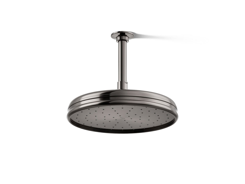 KOHLER K-13693 Traditional 10" Single-function Rainhead, 2.5 GPM, vibrant titanium