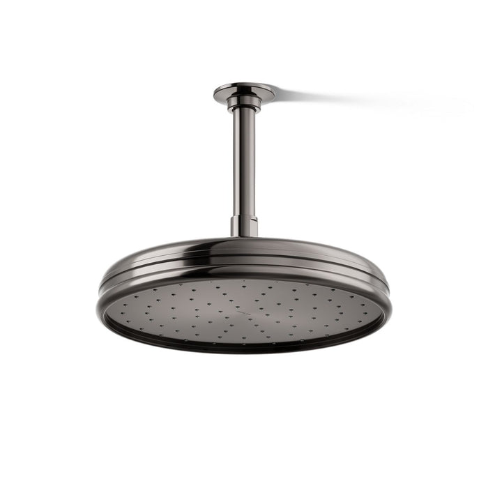 KOHLER K-13693 Traditional 10" Single-function Rainhead, 2.5 GPM, vibrant titanium - view 3