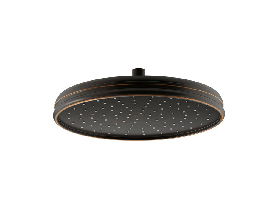 KOHLER K-13694 Traditional 12" Single-function Rainhead, 2.5 GPM, oil rubbed bronze