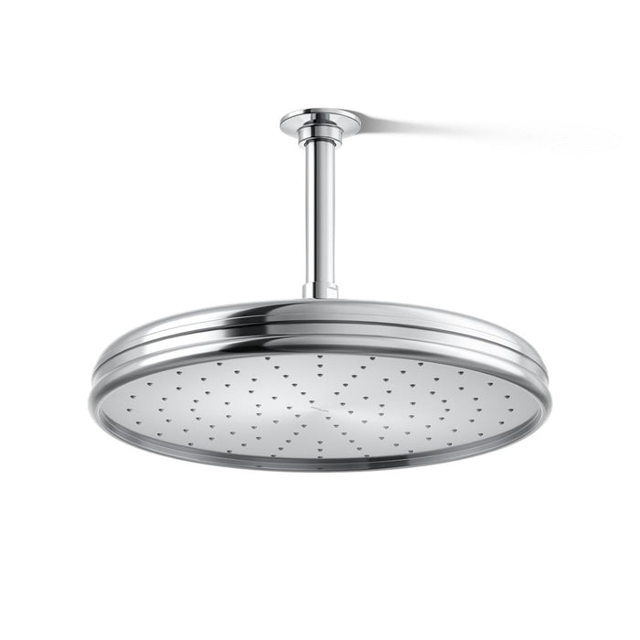 KOHLER K-13694 Traditional 12" Single-function Rainhead, 2.5 GPM, polished chrome - view 3