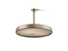 KOHLER K-13694 Traditional 12" Single-function Rainhead, 2.5 GPM, vibrant brushed bronze