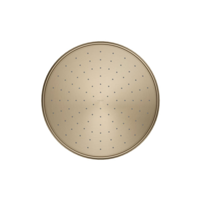 KOHLER K-13694 Traditional 12" Single-function Rainhead, 2.5 GPM, vibrant brushed bronze - view 4