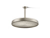 KOHLER K-13694 Traditional 12" Single-function Rainhead, 2.5 GPM, vibrant brushed nickel