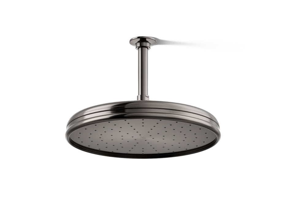 KOHLER K-13694 Traditional 12" Single-function Rainhead, 2.5 GPM, vibrant titanium