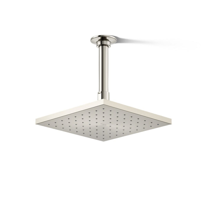 KOHLER K-13695 Contemporary Square 8" Single-function Rainhead, 2.5 GPM, vibrant polished nickel - view 3