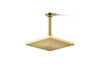 KOHLER K-13695-G Contemporary 8" square single-function rainhead, 1.75 gpm, vibrant brushed moderne brass