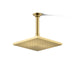 KOHLER K-13695-G Contemporary 8" square single-function rainhead, 1.75 gpm, vibrant brushed moderne brass - view 4