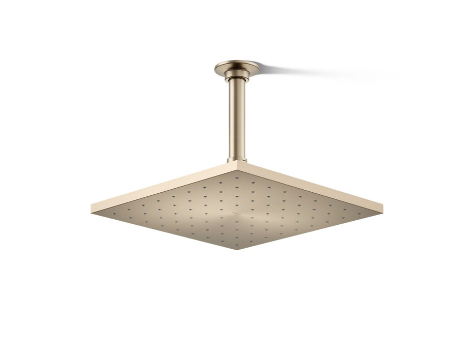 KOHLER K-13696-G Contemporary 10" square single-function rainhead, 1.75 gpm
