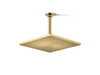 KOHLER K-13696-G Contemporary 10" square single-function rainhead, 1.75 gpm, vibrant brushed moderne brass