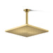 KOHLER K-13696-G Contemporary Square 10" single-function rainhead, 1.75 gpm, vibrant brushed moderne brass