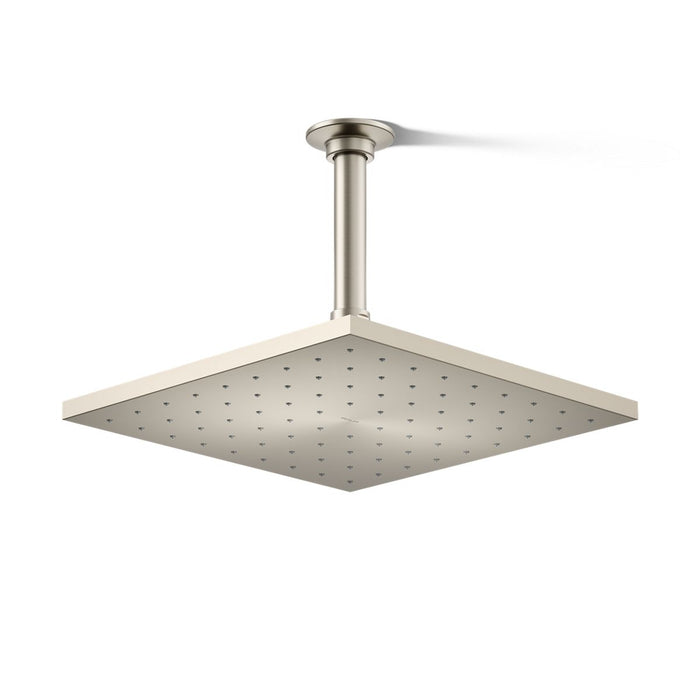 KOHLER K-13696-G Contemporary 10" square single-function rainhead, 1.75 gpm, vibrant brushed nickel - view 4