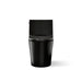 KOHLER K-1381-TBH Veil One-piece Elongated Toilet with Skirted Trapway, Dual-flush, Black Black - front view of product