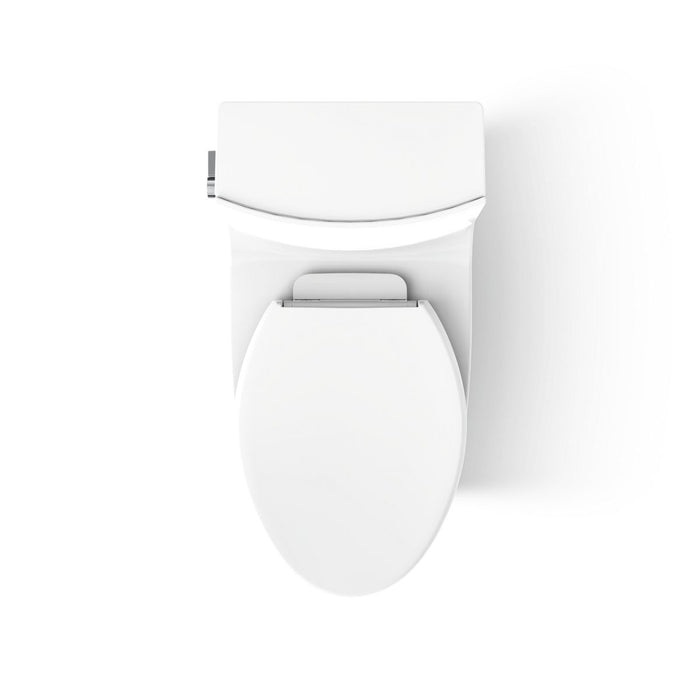 KOHLER K-1381-0 K-1381 Veil One-piece Elongated Toilet with Skirted Trapway, Dual-flush, white - view 5