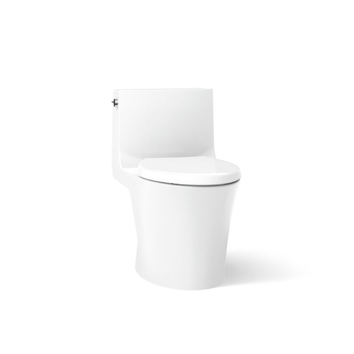 KOHLER K-1381-HC Veil Hidden cord one-piece elongated toilet with skirted trapway, dual-flush, white - view 4