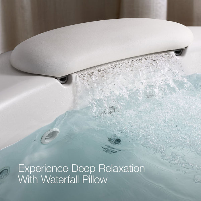 KOHLER K-1397-H2 RiverBath 75" x 75" drop-in heated whirlpool bath with chromatherapy, white
