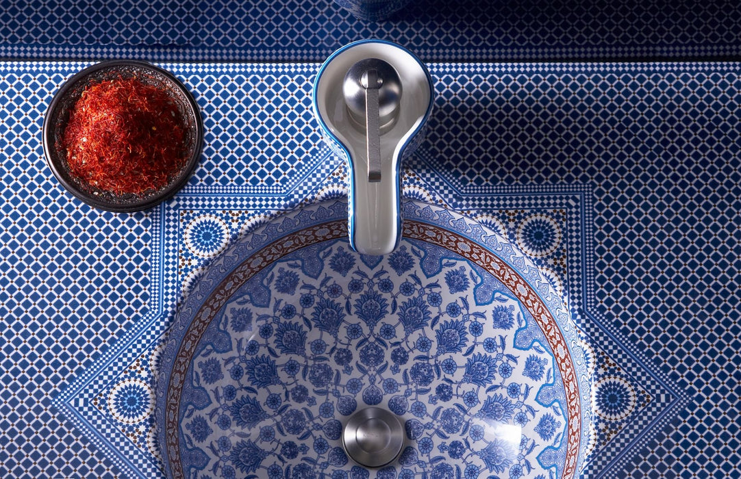 KOHLER K-14031-BU Marrakesh Vanity-top with single faucet hole
