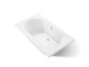 KOHLER K-1417-0 Memoirs 72" x 42" Drop-in Bath, white