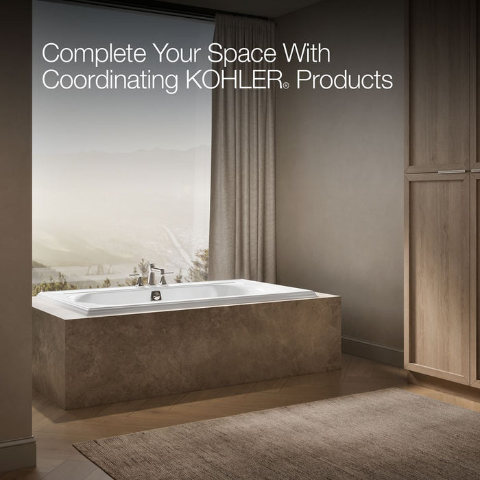 KOHLER K-1417-0 Memoirs 72" x 42" Drop-in Bath, white - view 3