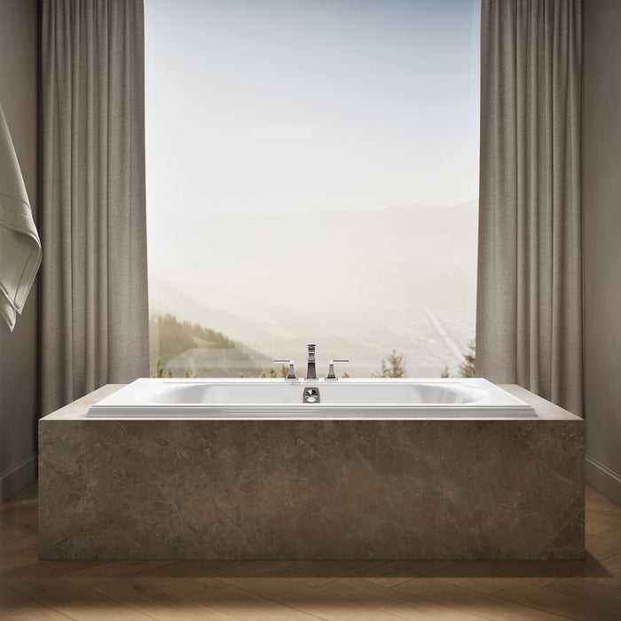 KOHLER K-1417-0 Memoirs 72" x 42" Drop-in Bath, white - view 4